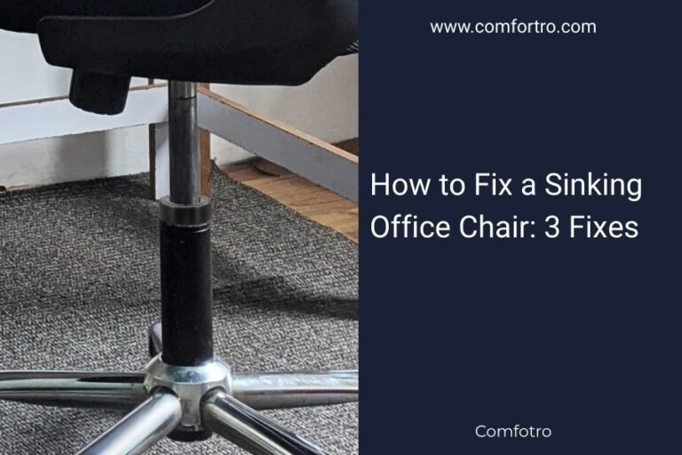 How to Fix a Sinking Office Chair_ 3 Fixes
