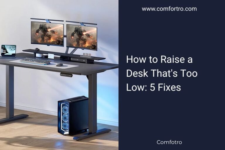 How to Raise a Desk That's Too Low_ 5 Fixes