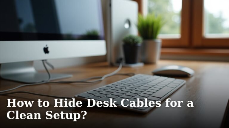 How to Hide Desk Cables for a Clean Setup?