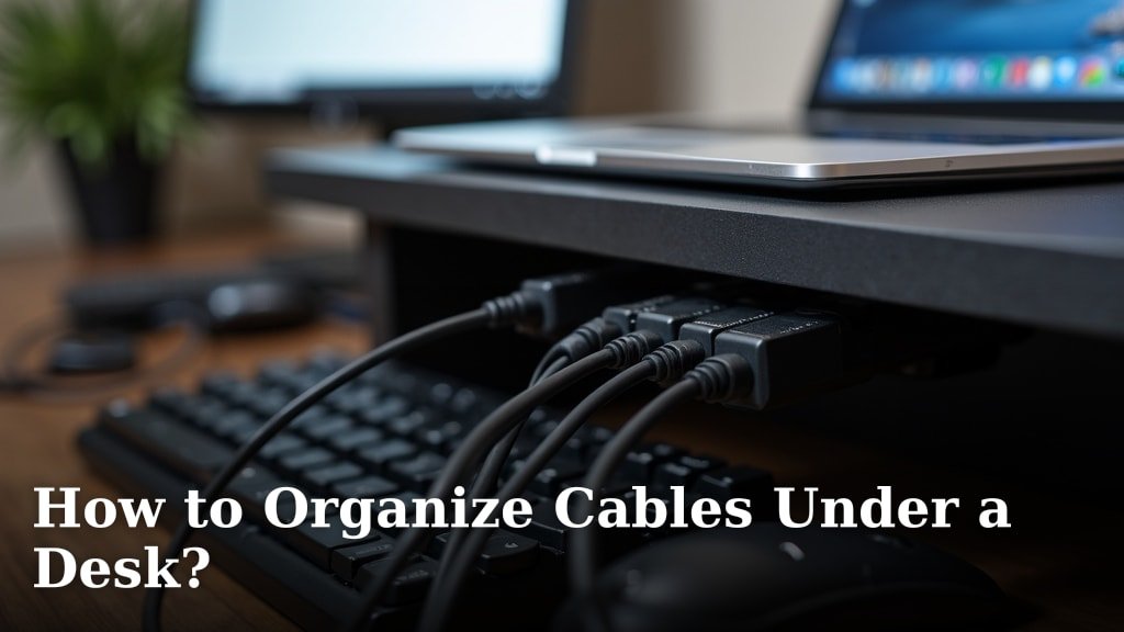 How to Organize Cables Under a Desk?