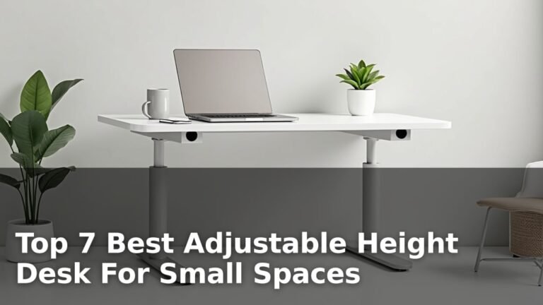 Top 7 Best Adjustable Height Desk For Small Spaces
