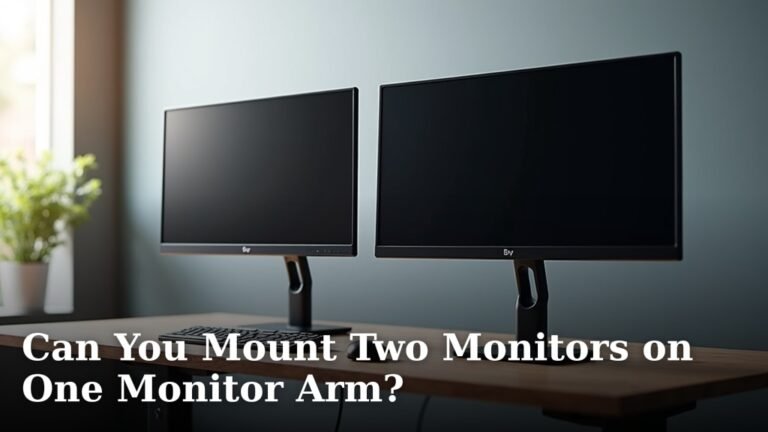 Can You Mount Two Monitors on One Monitor Arm?