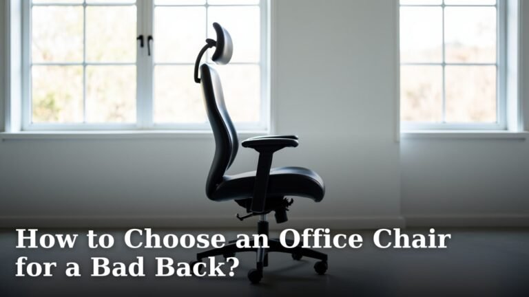 How to Choose an Office Chair for a Bad Back?