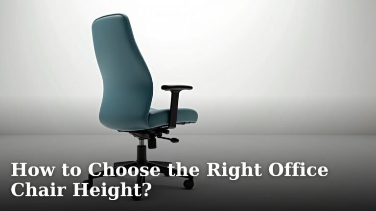How to Choose the Right Office Chair Height?