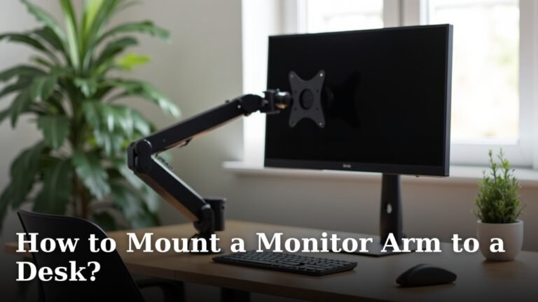 How to Mount a Monitor Arm to a Desk?