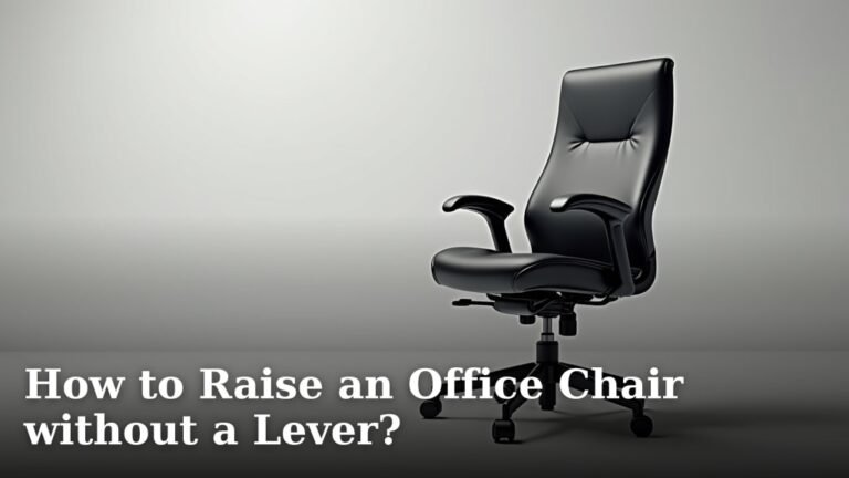How to Raise an Office Chair without a Lever?