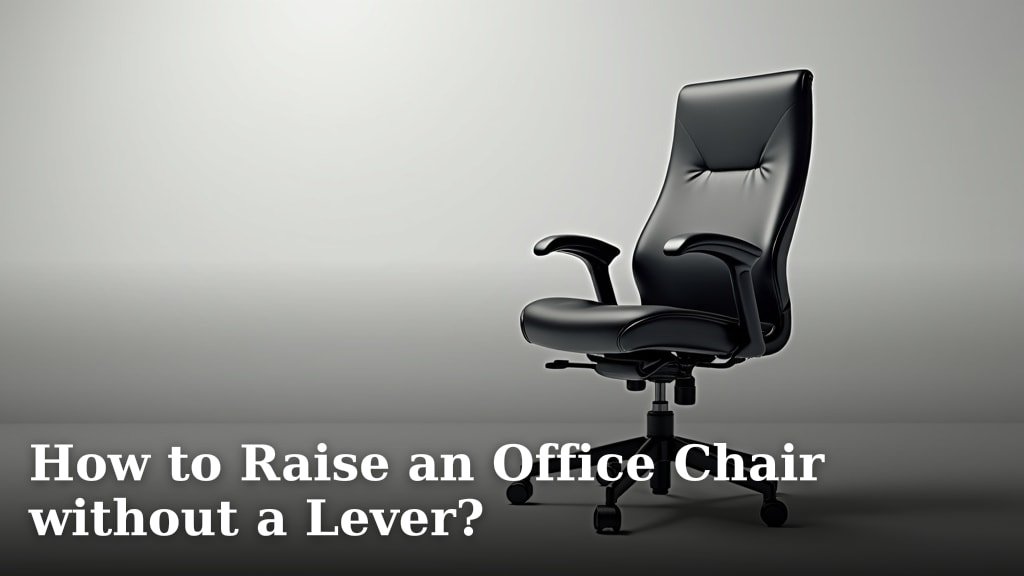 How to Raise an Office Chair without a Lever?