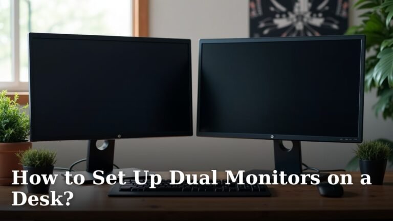 How to Set Up Dual Monitors on a Desk?