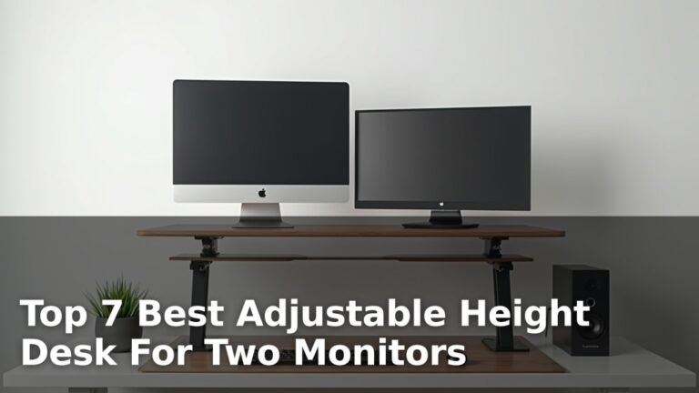 Top 7 Best Adjustable Height Desk For Two Monitors