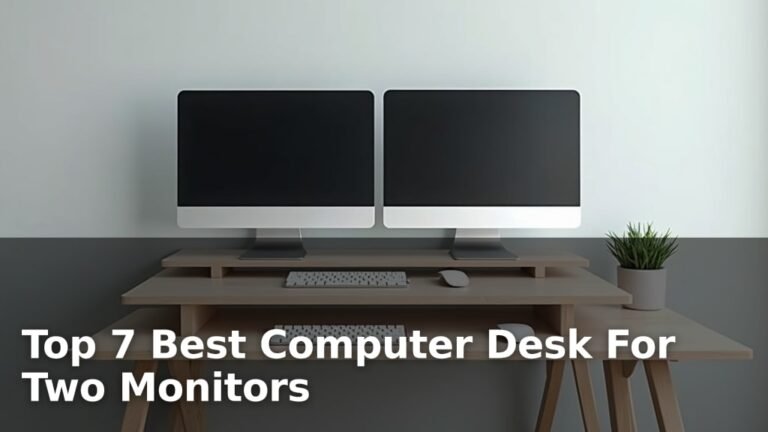 Top 7 Best Computer Desk For Two Monitors