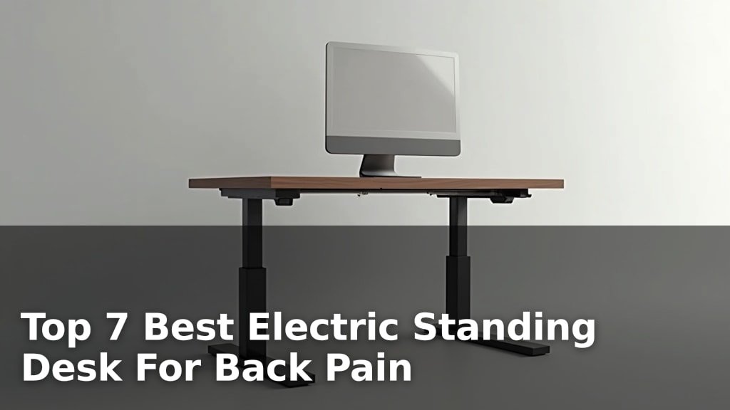 Top 7 Best Electric Standing Desk For Back Pain