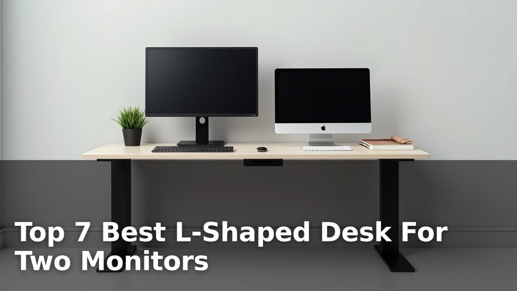 Top 7 Best L-Shaped Desk For Two Monitors