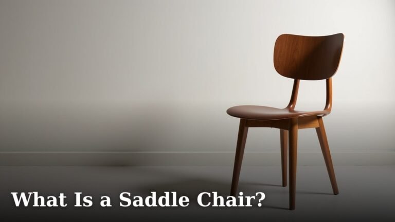 What Is a Saddle Chair?