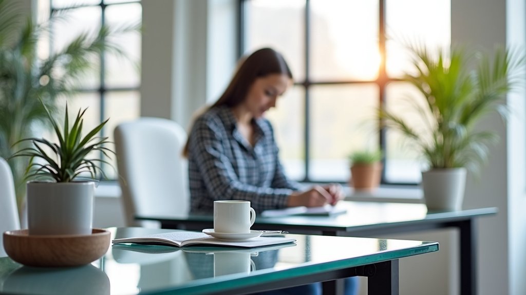 Selecting the Best Glass Desk for Back and Neck Support