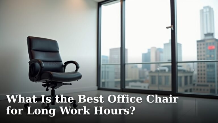 What Is the Best Office Chair for Long Work Hours?