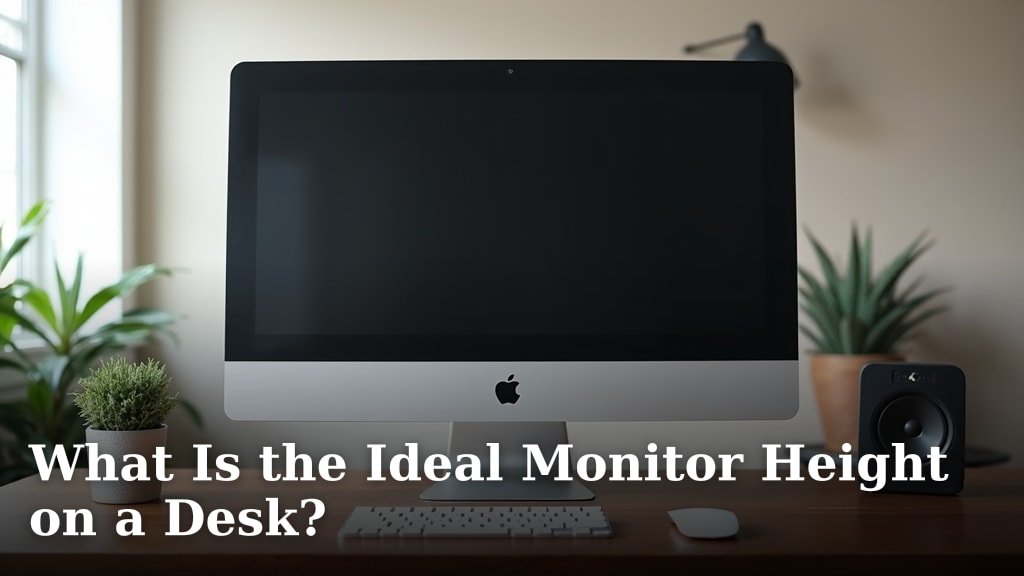 What Is the Ideal Monitor Height on a Desk?