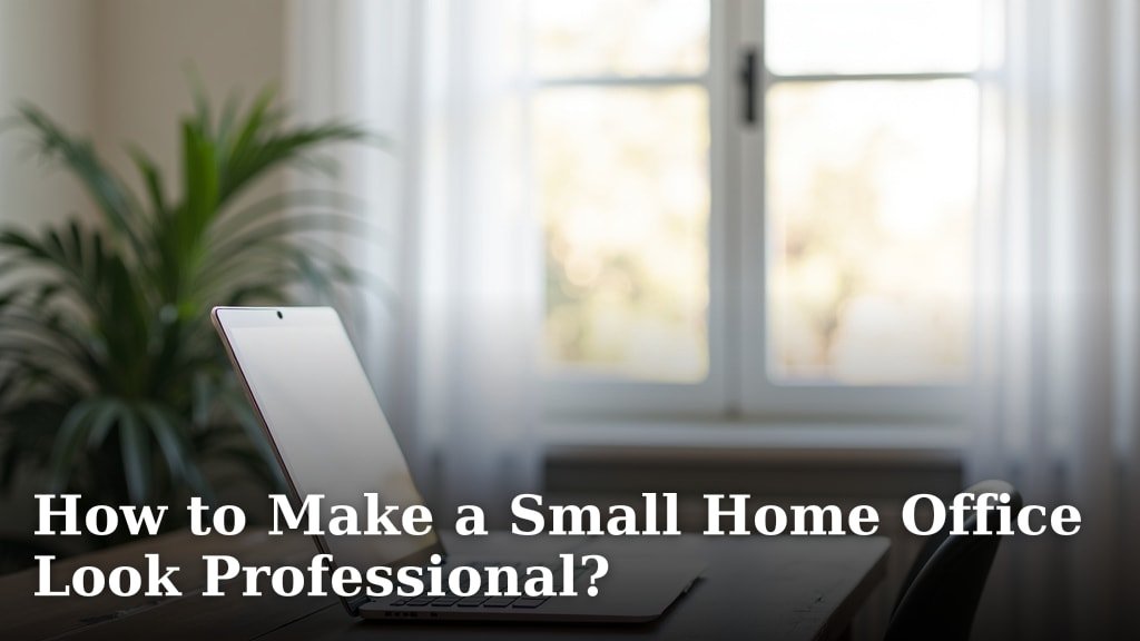 How to Make a Small Home Office Look Professional?