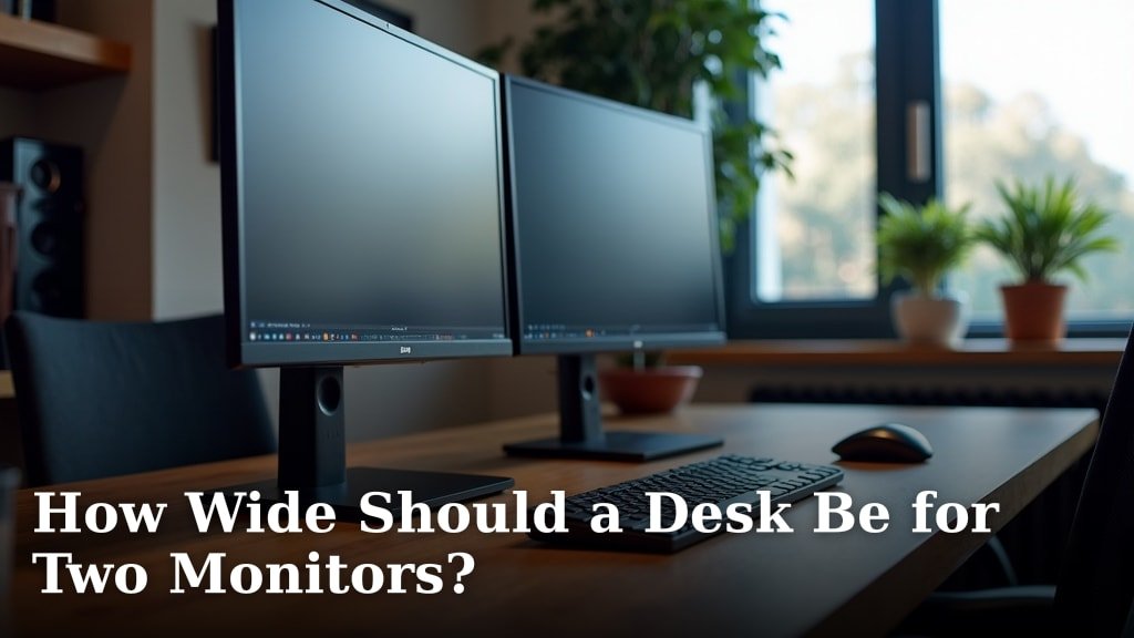 How Wide Should a Desk Be for Two Monitors?