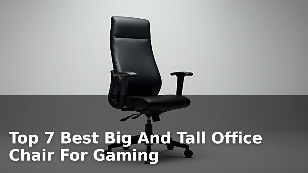 Best Big And Tall Office Chair For Gaming