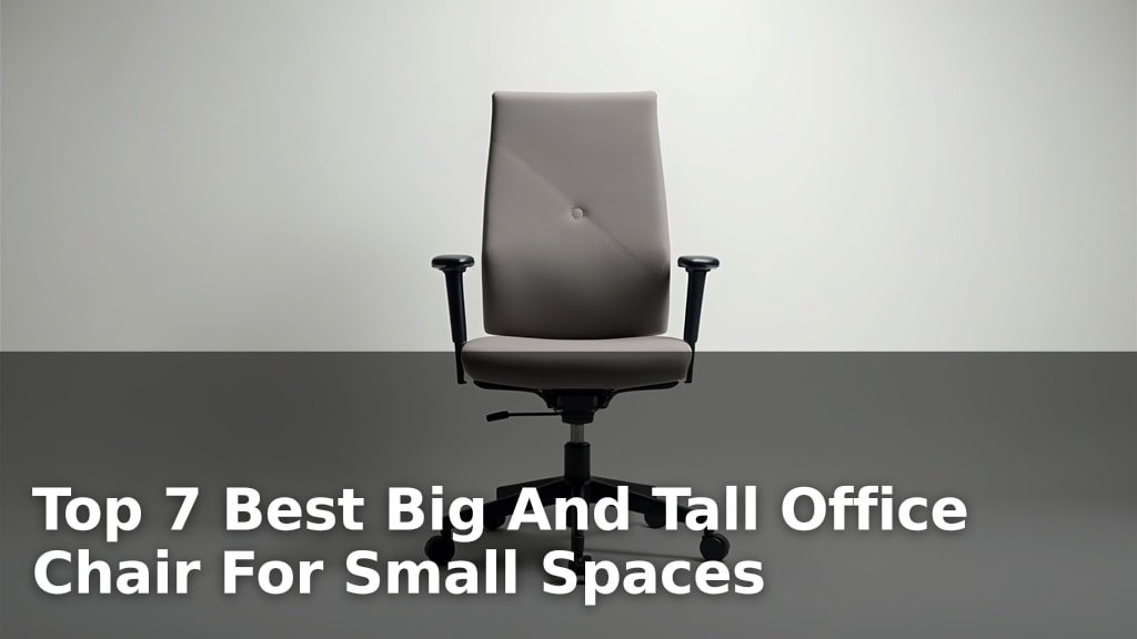 Best Big And Tall Office Chair For Small Spaces