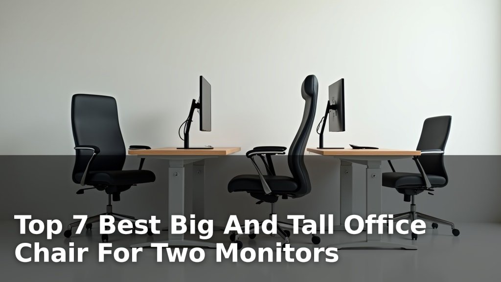 Best Big And Tall Office Chair For Two Monitors
