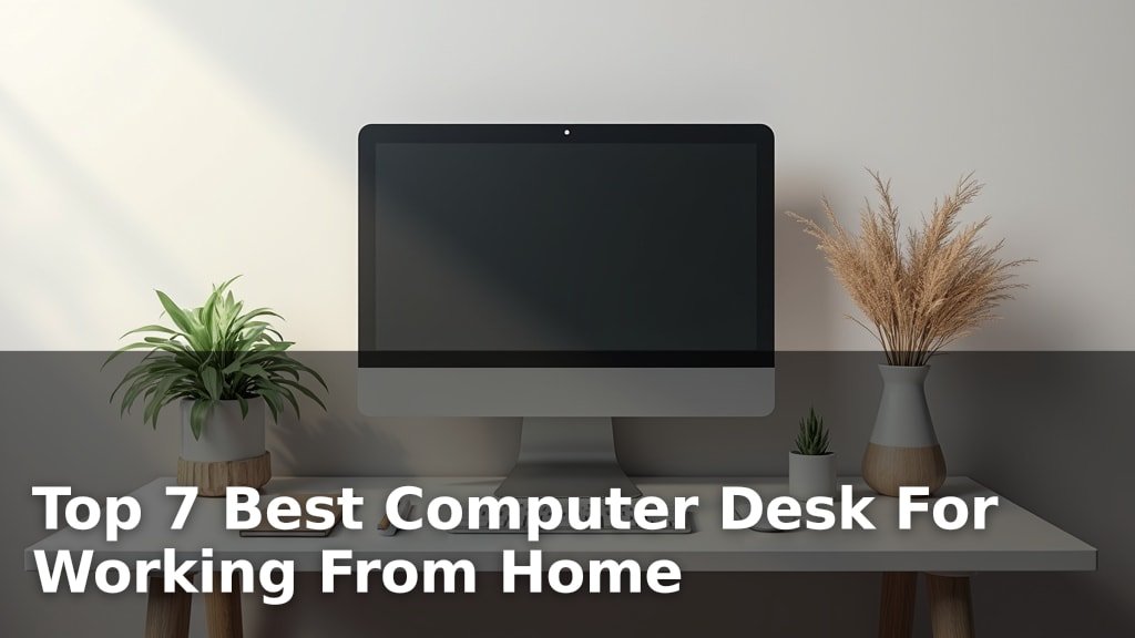 Top 7 Best Computer Desk For Working From Home