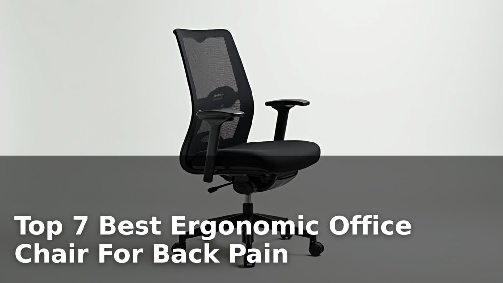 Top 7 Best Ergonomic Office Chair For Back Pain