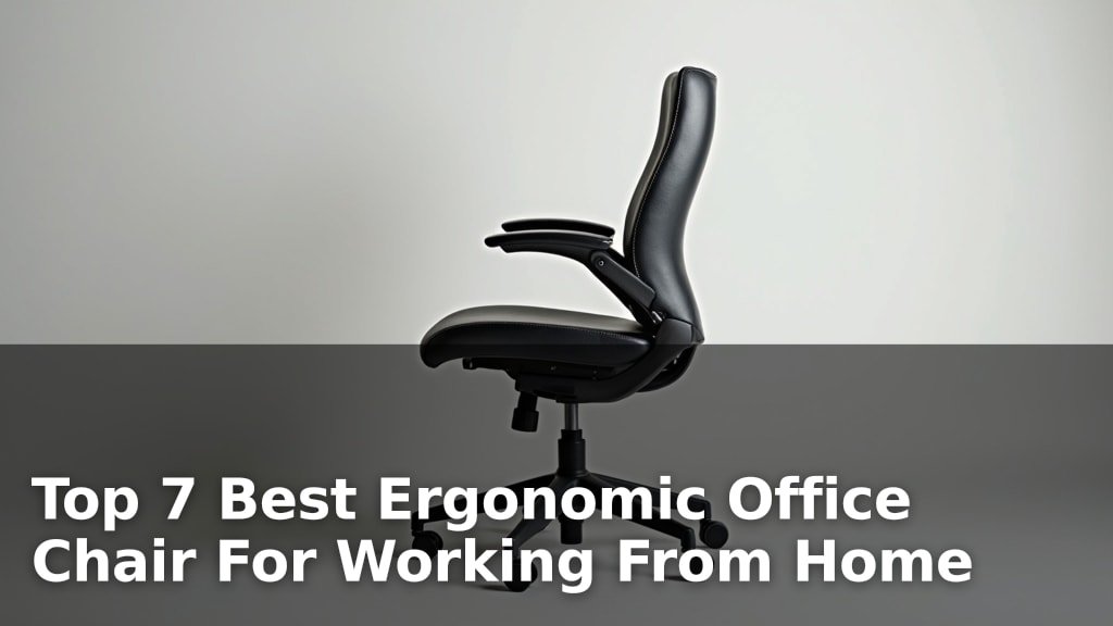 Top 7 Best Ergonomic Office Chair For Working From Home