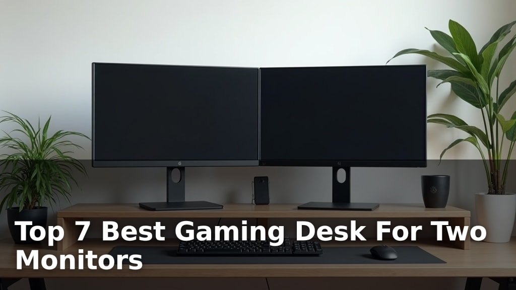 Top 7 Best Gaming Desk For Two Monitors