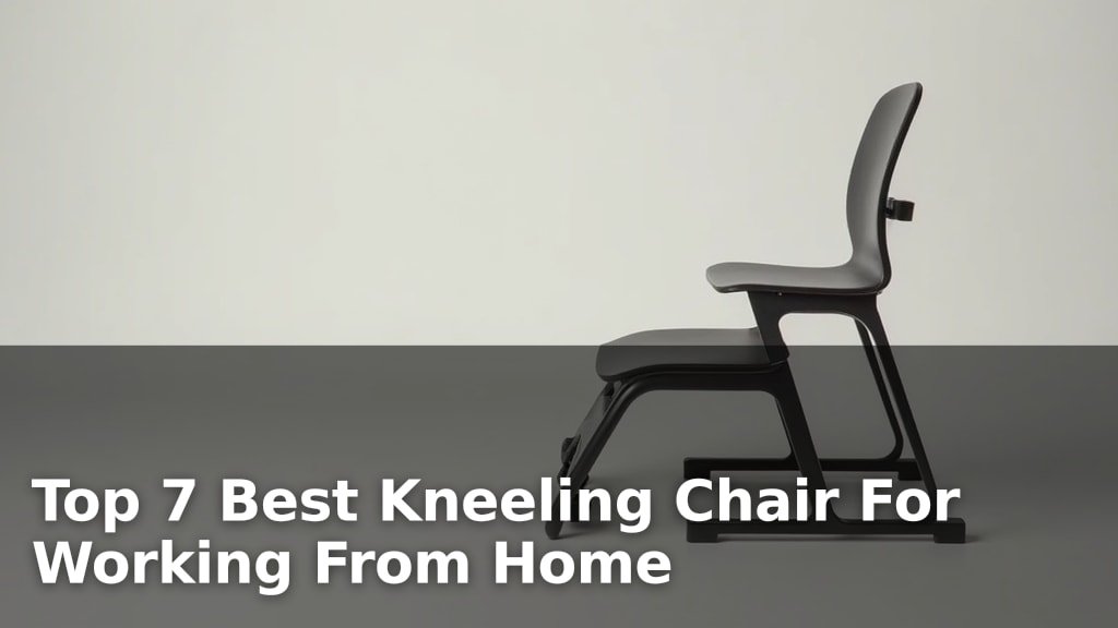 Best Kneeling Chair For Working From Home