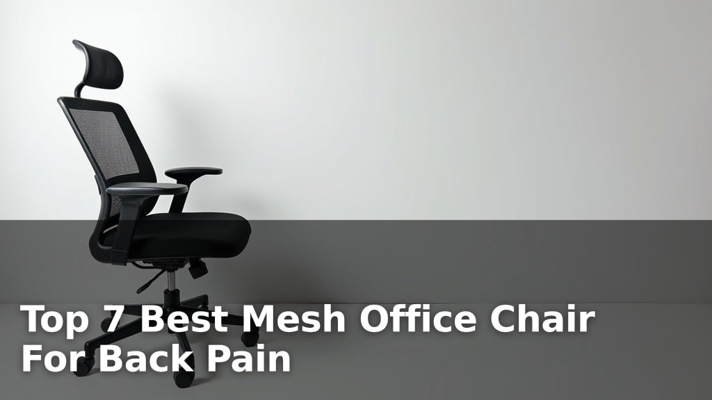 Top 7 Best Mesh Office Chair For Back Pain