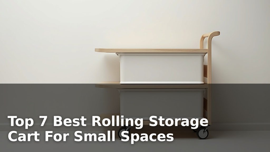 Best Rolling Storage Cart For Small Spaces