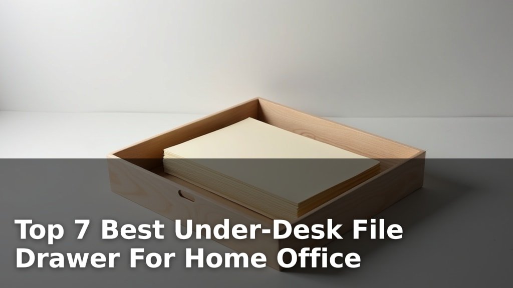 Best Under-Desk File Drawer For Home Office