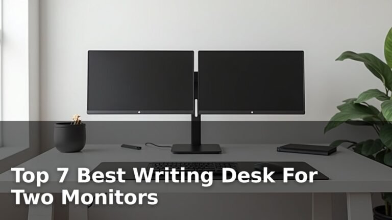 Top 7 Best Writing Desk For Two Monitors