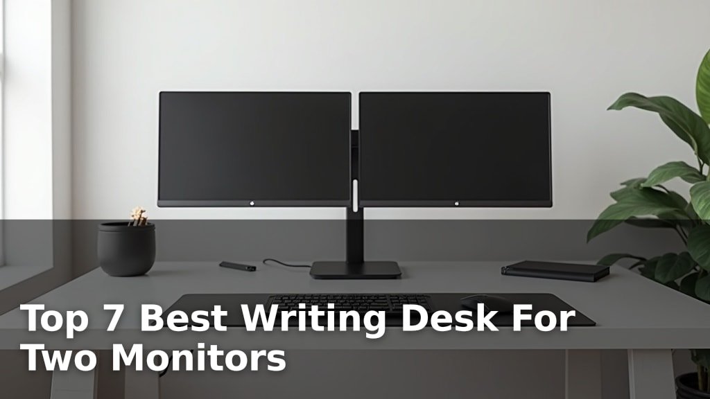 Top 7 Best Writing Desk For Two Monitors