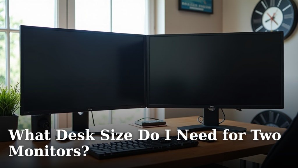 What Desk Size Do I Need for Two Monitors?