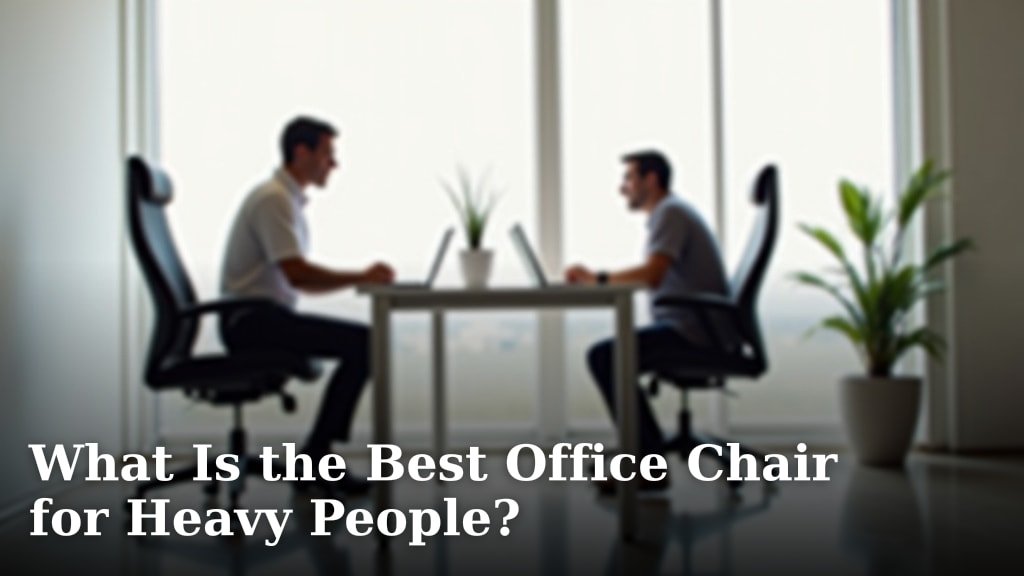 What Is the Best Office Chair for Heavy People?