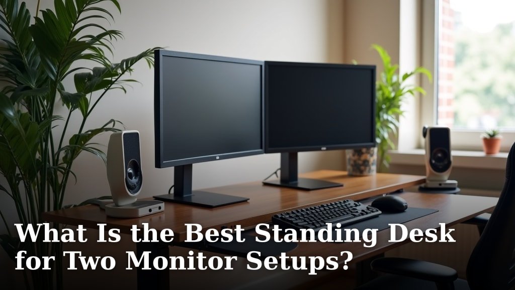What Is the Best Standing Desk for Two Monitor Setups?
