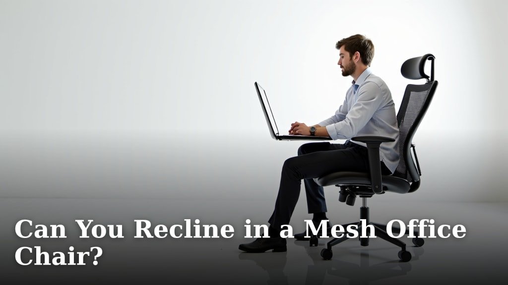 Can You Recline in a Mesh Office Chair?