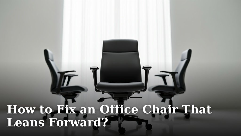 How to Fix an Office Chair That Leans Forward?