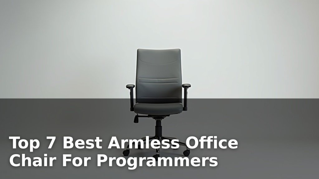 Best Armless Office Chair For Programmers