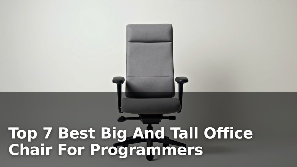 Best Big And Tall Office Chair For Programmers