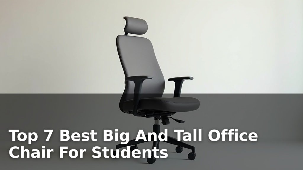 Best Big And Tall Office Chair For Students