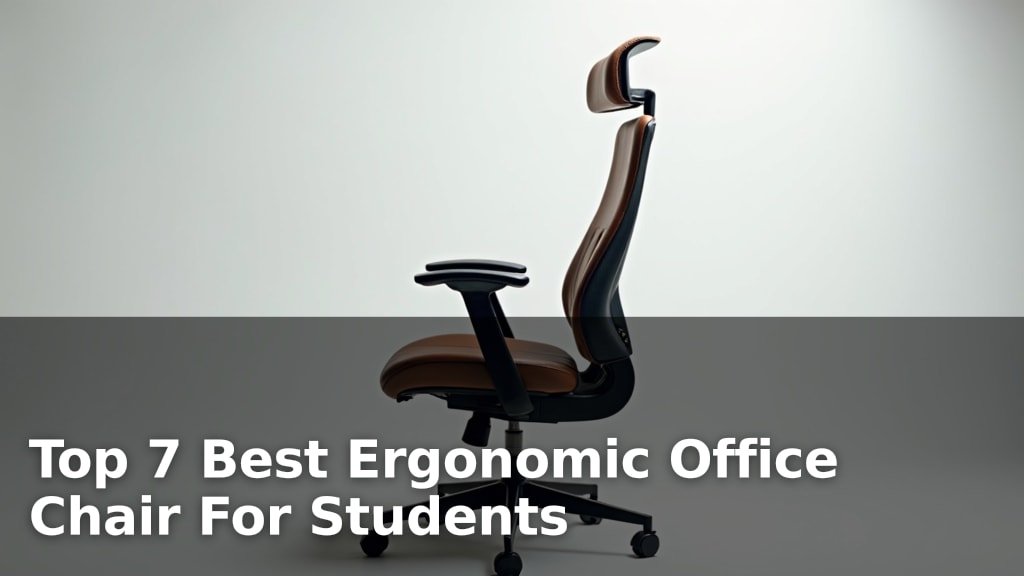 Best Ergonomic Office Chair For Students