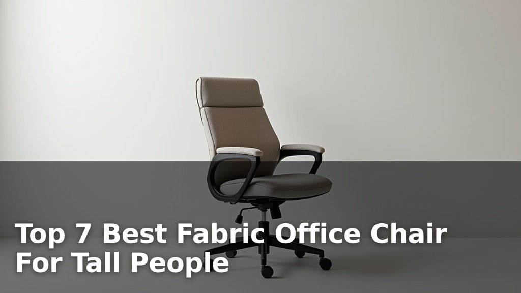 Best Fabric Office Chair For Tall People