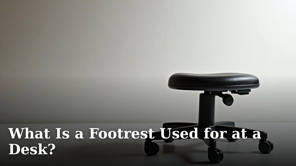 What Is a Footrest Used for at a Desk?